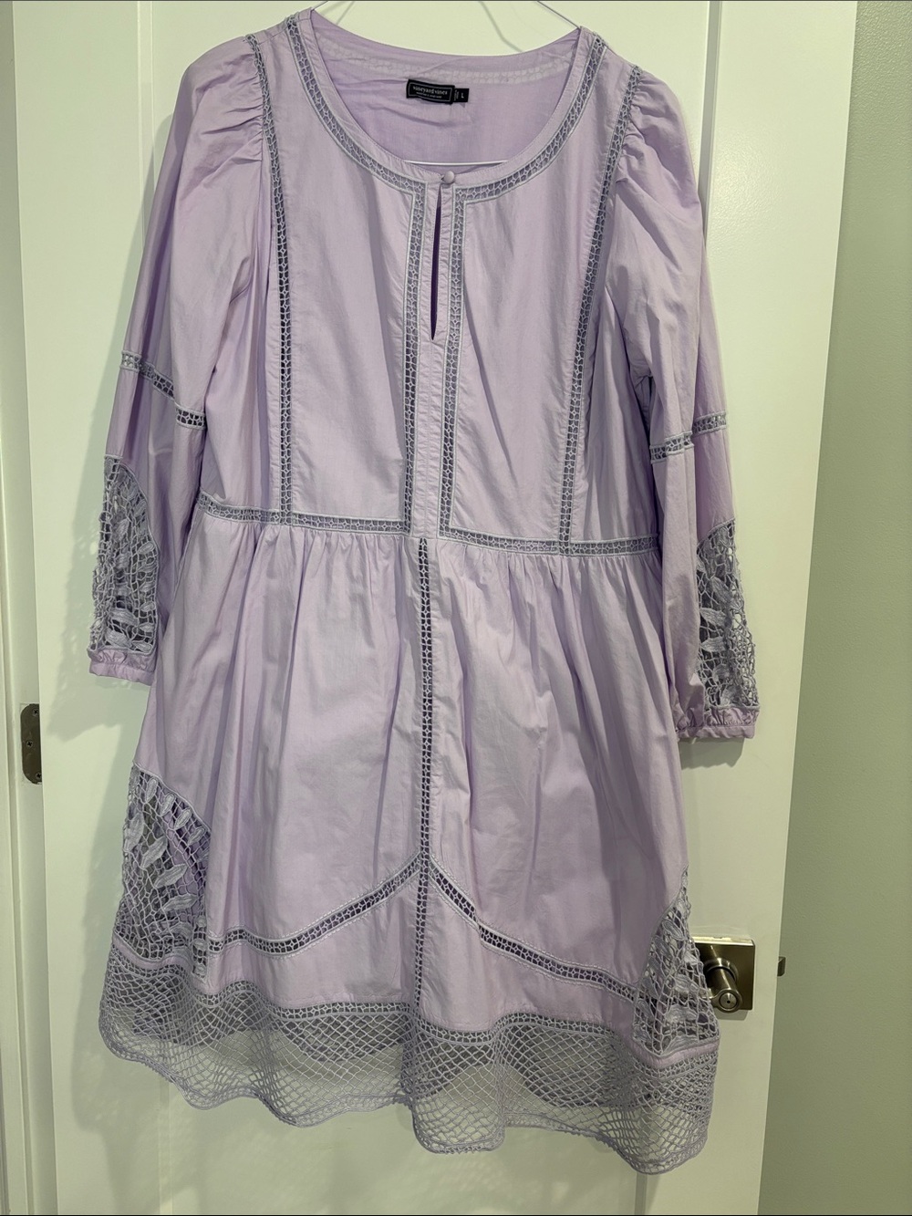 Vineyard Vines Women’s Open Stitch Long Sleeve Dress Large